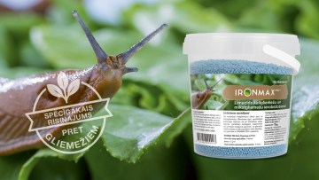 Ironmax® Pro – efektīvs un dabai draudzīgs līdzeklis gliemežu ierobežošanai piedāvājumā arī 1kg un 5kg fasējumā 