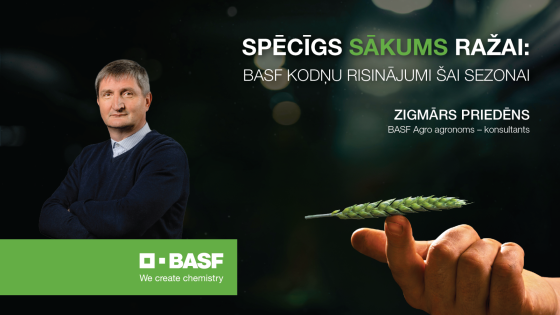 Spēcīgs sākums ražai: BASF kodņu risinājumi šai sezonai